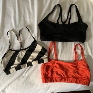 Lot of 3 Lululemon sports bras